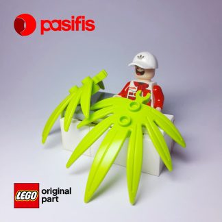 Tanaman Daun – 10884 – Plant Leaves 6 x 5 Swordleaf with Open O Clip Thick - Kelapa Palem - Lego Original Part