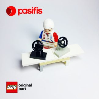3829c01 – Vehicle, Steering Stand 1x2 with Black Steering Wheel – Lego Original Part