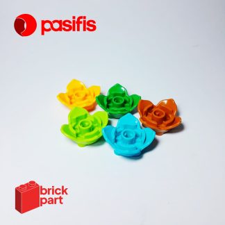 Brick Part - 15469 - Plant Leaves 2x2 with 4 Petals and Axle Hole - Pasifis