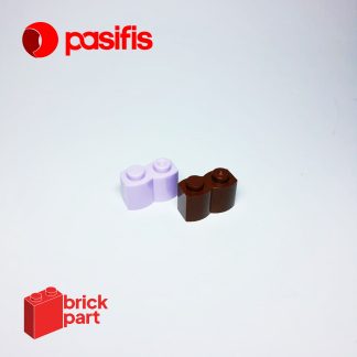 Brick Part - 30136 - Brick, Modified 1x2 with Log Profile - Pasifis