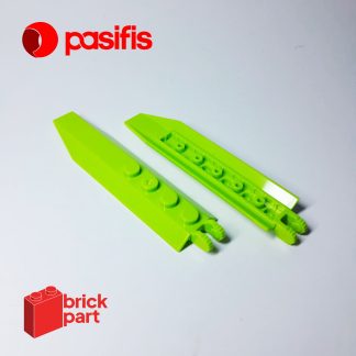 Brick Part - 30407 - Hinge Plate 1x8 with Angled Side Extensions - Pasifis