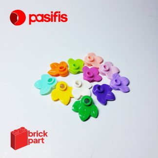 Brick Part - 32607 - Plant Plate, Round 1x1 with 3 Layered Leaves - Pasifis