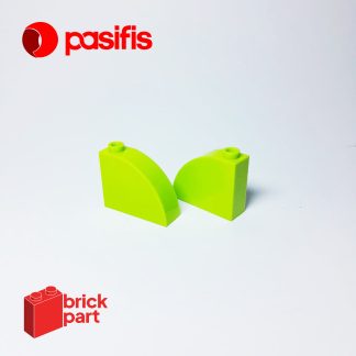 Brick Part - 33243 - Slope, Curved 3x1x2 with Hollow Stud - Pasifis