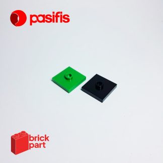 Brick Part - 87580 - Plate, Modified 2x2 with Groove and 1 Stud in Center (Jumper) - Pasifis