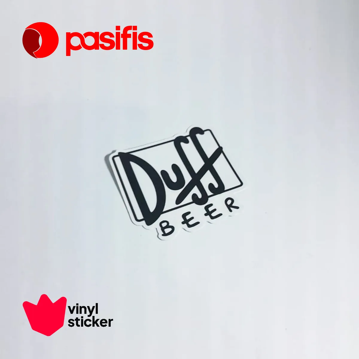 Sticker Vinyl - SV0039 - Duff Beer Logo - Diecut