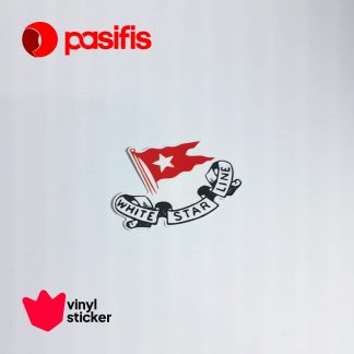 Sticker Vinyl - SV0038 - White Star Line Logo - Diecut